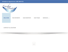 Tablet Screenshot of carefreedentists.com